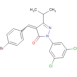 848603-72-5  3H-Pyrazol-3-one,4-[(4-bromophenyl)methylene]-2-(3,5-dichlorophenyl)-2,4-dihydro-5-(1-methylethyl)-