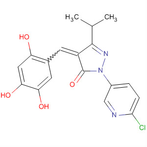 848603-84-9  3H-Pyrazol-3-one,2-(6-chloro-3-pyridinyl)-2,4-dihydro-5-(1-methylethyl)-4-[(2,4,5-trihydroxyphenyl)methylene]-