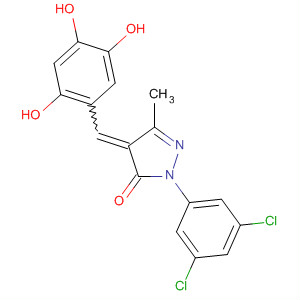 848605-68-5  3H-Pyrazol-3-one,2-(3,5-dichlorophenyl)-2,4-dihydro-5-methyl-4-[(2,4,5-trihydroxyphenyl)methylene]-