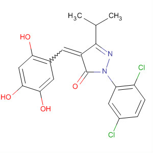 848605-69-6  3H-Pyrazol-3-one,2-(2,5-dichlorophenyl)-2,4-dihydro-5-(1-methylethyl)-4-[(2,4,5-trihydroxyphenyl)methylene]-