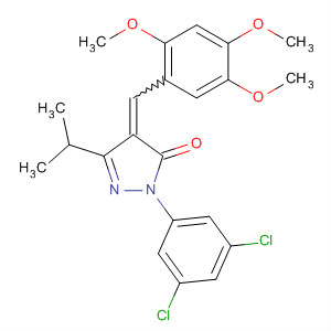 848605-73-2  3H-Pyrazol-3-one,2-(3,5-dichlorophenyl)-2,4-dihydro-5-(1-methylethyl)-4-[(2,4,5-trimethoxyphenyl)methylene]-