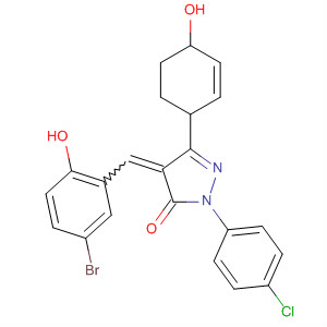 848605-86-7  3H-Pyrazol-3-one,4-[(5-bromo-2-hydroxyphenyl)methylene]-2-(4-chlorophenyl)-2,4-dihydro-5-(4-hydroxyphenyl)-