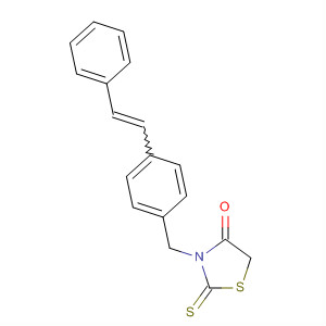 848606-83-7  4-Thiazolidinone, 3-[[4-(2-phenylethenyl)phenyl]methyl]-2-thioxo-