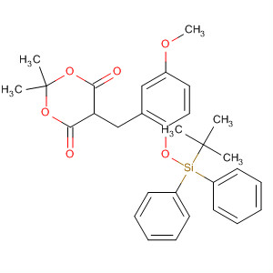 848610-52-6  1,3-Dioxane-4,6-dione,5-[[2-[[(1,1-dimethylethyl)diphenylsilyl]oxy]-5-methoxyphenyl]methyl]-2,2-dimethyl-