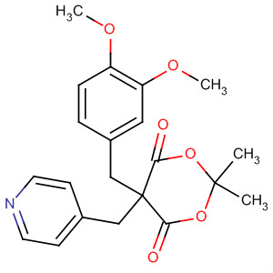 848610-97-9  1,3-Dioxane-4,6-dione,5-[(3,4-dimethoxyphenyl)methyl]-2,2-dimethyl-5-(4-pyridinylmethyl)-