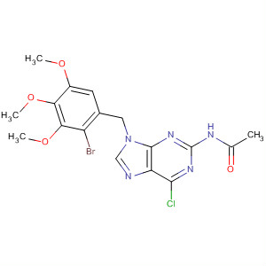 848695-73-8  Acetamide,N-[9-[(2-bromo-3,4,5-trimethoxyphenyl)methyl]-6-chloro-9H-purin-2-yl]-