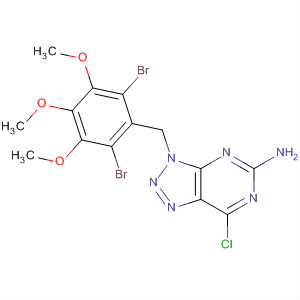 848697-45-0  3H-1,2,3-Triazolo[4,5-d]pyrimidin-5-amine,7-chloro-3-[(2,6-dibromo-3,4,5-trimethoxyphenyl)methyl]-