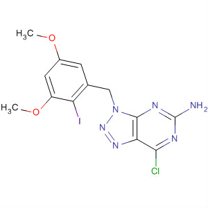 848697-51-8  3H-1,2,3-Triazolo[4,5-d]pyrimidin-5-amine,7-chloro-3-[(2-iodo-3,5-dimethoxyphenyl)methyl]-