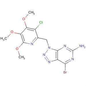 848700-66-3  3H-1,2,3-Triazolo[4,5-d]pyrimidin-5-amine,7-bromo-3-[(3-chloro-4,5,6-trimethoxy-2-pyridinyl)methyl]-
