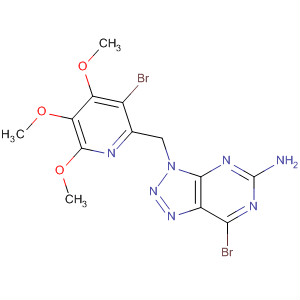 848700-67-4  3H-1,2,3-Triazolo[4,5-d]pyrimidin-5-amine,7-bromo-3-[(3-bromo-4,5,6-trimethoxy-2-pyridinyl)methyl]-