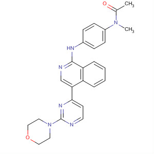 848839-59-8  Acetamide,N-methyl-N-[4-[[4-[2-(4-morpholinyl)-4-pyrimidinyl]-1-isoquinolinyl]amino]phenyl]-