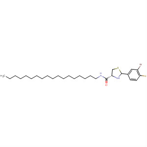 849052-55-7  4-Thiazolidinecarboxamide, 2-(3-bromo-4-fluorophenyl)-N-octadecyl-,(4R)-