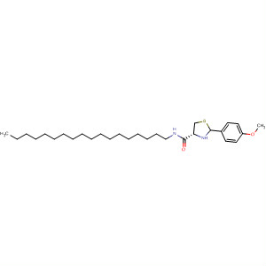 849095-26-7  4-Thiazolidinecarboxamide, 2-(4-methoxyphenyl)-N-octadecyl-, (4R)-