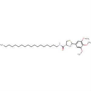 849095-28-9  4-Thiazolidinecarboxamide, N-octadecyl-2-(3,4,5-trimethoxyphenyl)-,(4R)-