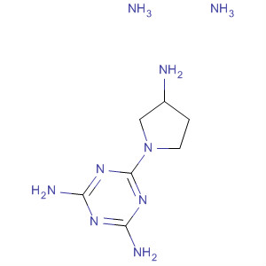 849151-20-8  3,5-Piperidinediamine,1,1'-[6-(3-amino-1-pyrrolidinyl)-1,3,5-triazine-2,4-diyl]bis-,(3R,3'R,5S,5'S)-rel-