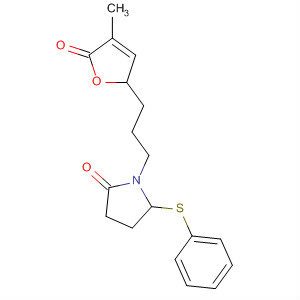 849208-89-5  2-Pyrrolidinone,1-[3-(2,5-dihydro-4-methyl-5-oxo-2-furanyl)propyl]-5-(phenylthio)-