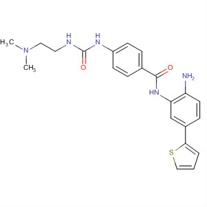 849234-15-7  Benzamide,N-[2-amino-5-(2-thienyl)phenyl]-4-[[[[2-(dimethylamino)ethyl]amino]carbonyl]amino]-