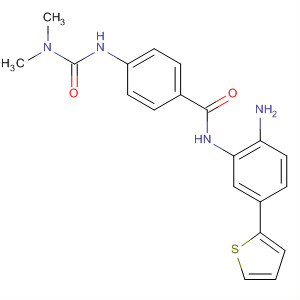 849234-17-9  Benzamide,N-[2-amino-5-(2-thienyl)phenyl]-4-[[(dimethylamino)carbonyl]amino]-