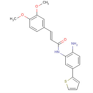 849234-67-9  2-Propenamide,N-[2-amino-5-(2-thienyl)phenyl]-3-(3,4-dimethoxyphenyl)-, (2E)-