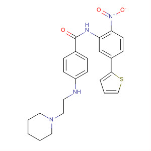 849236-44-8  Benzamide,N-[2-nitro-5-(2-thienyl)phenyl]-4-[[2-(1-piperidinyl)ethyl]amino]-