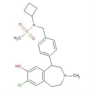 849506-13-4  Methanesulfonamide,N-[[4-(7-chloro-2,3,4,5-tetrahydro-8-hydroxy-3-methyl-1H-3-benzazepin-1-yl)phenyl]methyl]-N-cyclobutyl-