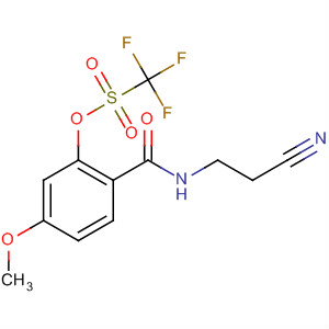 849549-00-4  Methanesulfonic acid, trifluoro-,2-[[(cyanomethyl)methylamino]carbonyl]-5-methoxyphenyl ester