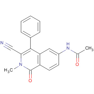 849635-97-8  Acetamide,N-(3-cyano-1,2-dihydro-2-methyl-1-oxo-4-phenyl-6-isoquinolinyl)-