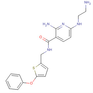 849805-49-8  3-Pyridinecarboxamide,2-amino-6-[(2-aminoethyl)amino]-N-[(5-phenoxy-2-thienyl)methyl]-