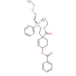850093-43-5  2-Cyclohexene-1-carboxylic acid,4-(benzoyloxy)-1-[2-[2-[(methylthio)thioxomethyl]-2-phenylhydrazino]ethyl]-, ethyl ester