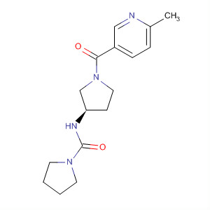 850212-21-4  1-Pyrrolidinecarboxamide,N-[(3R)-1-[(6-methyl-3-pyridinyl)carbonyl]-3-pyrrolidinyl]-