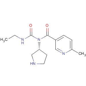 850212-25-8  3-Pyrrolidinamine,N-[(ethylamino)carbonyl]-1-[(6-methyl-3-pyridinyl)carbonyl]-, (3R)-