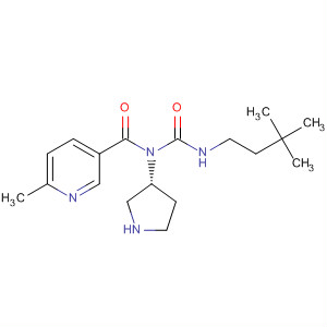 850212-29-2  3-Pyrrolidinamine,N-[[(3,3-dimethylbutyl)amino]carbonyl]-1-[(6-methyl-3-pyridinyl)carbonyl]-, (3R)-