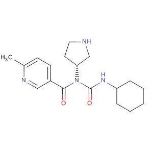850212-38-3  3-Pyrrolidinamine,N-[(cyclohexylamino)carbonyl]-1-[(6-methyl-3-pyridinyl)carbonyl]-, (3R)-