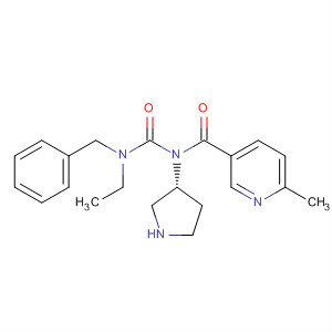 850212-68-9  3-Pyrrolidinamine,N-[[ethyl(phenylmethyl)amino]carbonyl]-1-[(6-methyl-3-pyridinyl)carbonyl]-, (3R)-
