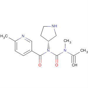 850212-80-5  3-Pyrrolidinamine,N-[(methyl-2-propynylamino)carbonyl]-1-[(6-methyl-3-pyridinyl)carbonyl]-, (3R)-