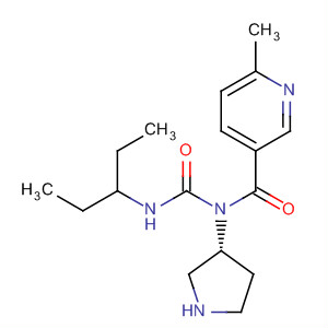 850212-81-6  3-Pyrrolidinamine,N-[(ethylpropylamino)carbonyl]-1-[(6-methyl-3-pyridinyl)carbonyl]-, (3R)-