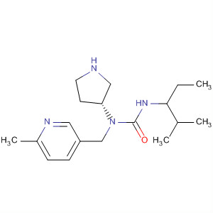 850212-82-7  3-Pyrrolidinamine,N-[[(1-methylethyl)propylamino]carbonyl]-1-[(6-methyl-3-pyridinyl)carbonyl]-, (3R)-