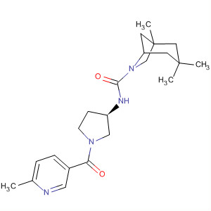 850212-92-9  6-Azabicyclo[3.2.1]octane-6-carboxamide,1,3,3-trimethyl-N-[(3R)-1-[(6-methyl-3-pyridinyl)carbonyl]-3-pyrrolidinyl]-