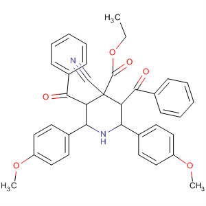 850429-32-2  4-Piperidinecarboxylic acid,3,5-dibenzoyl-4-cyano-2,6-bis(4-methoxyphenyl)-, ethyl ester 850429-32-2  4-Piperidinecarboxylic acid,3,5-dibenzoyl-4-cyano-2,6-bis(4-methoxyphenyl)-, ethyl ester