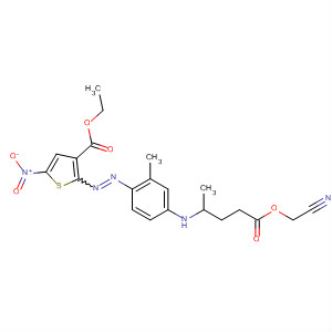 850546-45-1  3-Thiophenecarboxylic acid,2-[[4-[[3-(cyanomethoxy)-3-oxopropyl]ethylamino]-2-methylphenyl]azo]-5-nitro-, ethyl ester