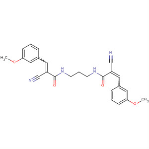850662-27-0  2-Propenamide, N,N'-1,3-propanediylbis[2-cyano-3-(3-methoxyphenyl)-