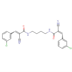 850662-36-1  2-Propenamide, N,N'-1,4-butanediylbis[3-(3-chlorophenyl)-2-cyano-