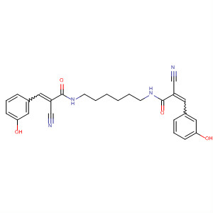 850662-63-4  2-Propenamide, N,N'-1,6-hexanediylbis[2-cyano-3-(3-hydroxyphenyl)-