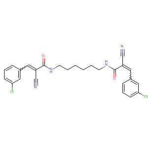 850662-68-9  2-Propenamide, N,N'-1,6-hexanediylbis[3-(3-chlorophenyl)-2-cyano-