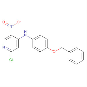 850663-93-3  4-Pyridinamine, 2-chloro-5-nitro-N-[4-(phenylmethoxy)phenyl]-