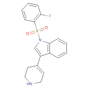 838822-05-2  1H-Indole, 1-[(2-fluorophenyl)sulfonyl]-3-(1,2,3,6-tetrahydro-4-pyridinyl)-