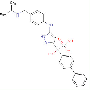 838823-34-0  [1,1'-Biphenyl]-2,4-diol,4'-[5-[[4-[[(1-methylethyl)amino]methyl]phenyl]amino]-1H-pyrazol-3-yl]-,acetate (salt)