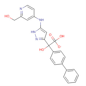 838823-45-3  [1,1'-Biphenyl]-2,4-diol,4'-[5-[[2-(hydroxymethyl)-4-pyridinyl]amino]-1H-pyrazol-3-yl]-, acetate(salt)
