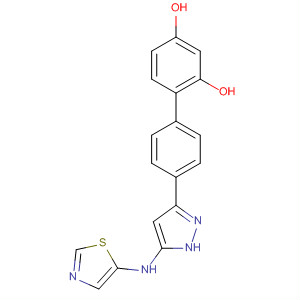 838823-52-2  [1,1'-Biphenyl]-2,4-diol, 4'-[5-(5-thiazolylamino)-1H-pyrazol-3-yl]-