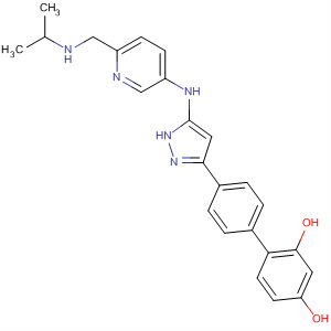 838823-56-6  [1,1'-Biphenyl]-2,4-diol,4'-[5-[[6-[[(1-methylethyl)amino]methyl]-3-pyridinyl]amino]-1H-pyrazol-3-yl]-